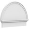 Ekena Millwork Half Round Smooth Architectural Grade PVC Combination Pediment, 30"W x 21-3/4"H x 2-3/4"P PEDPC030X220HRO00 - alternate 1